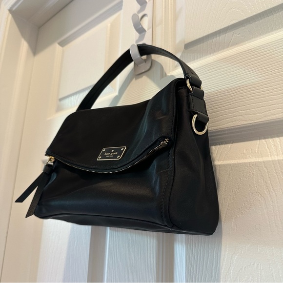 EUC Kate Spade Black Nylon Satchel - Picture 2 of 6